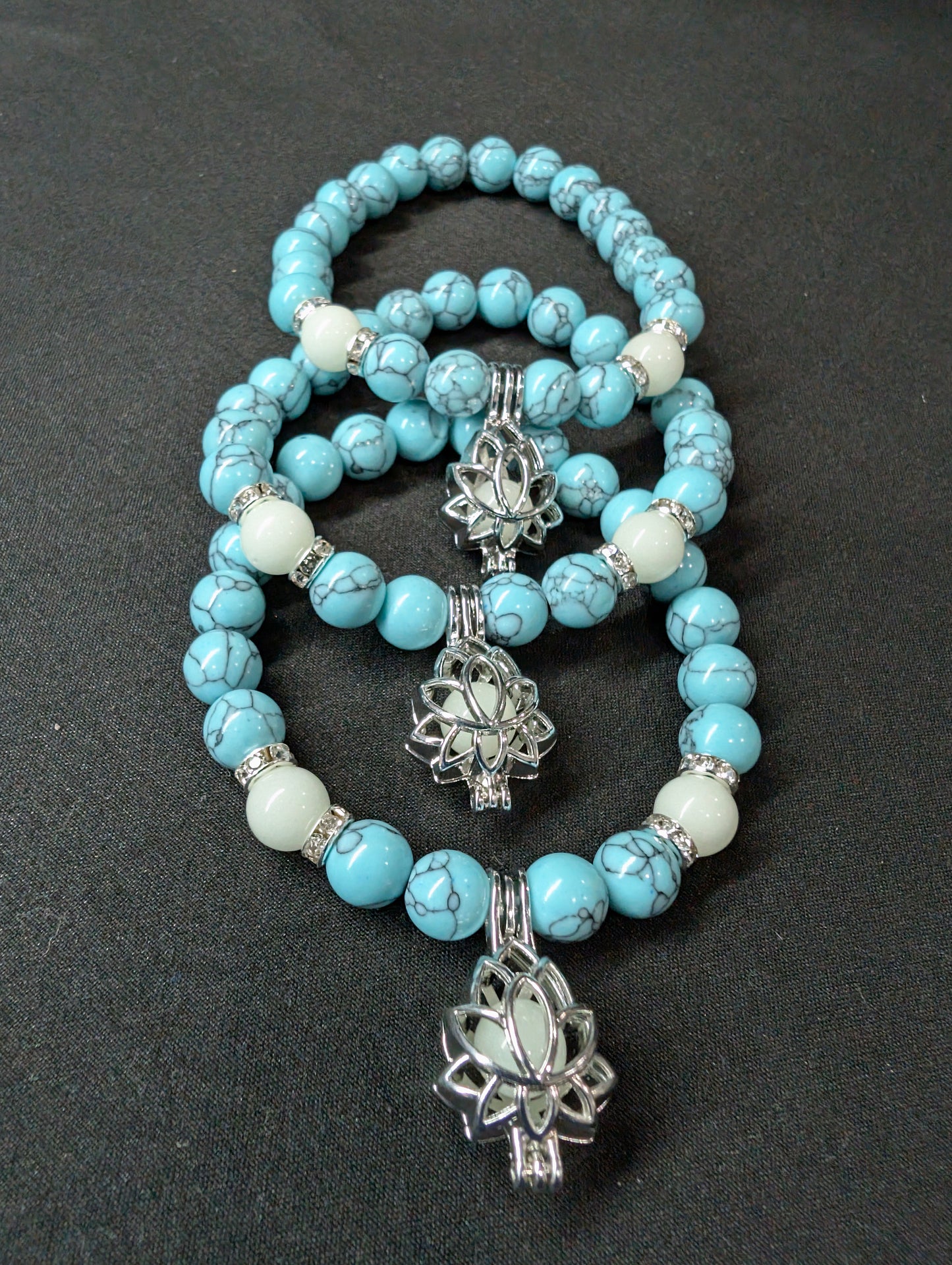 Blue Lotus Turquoise Glow Bracelet/Anklet