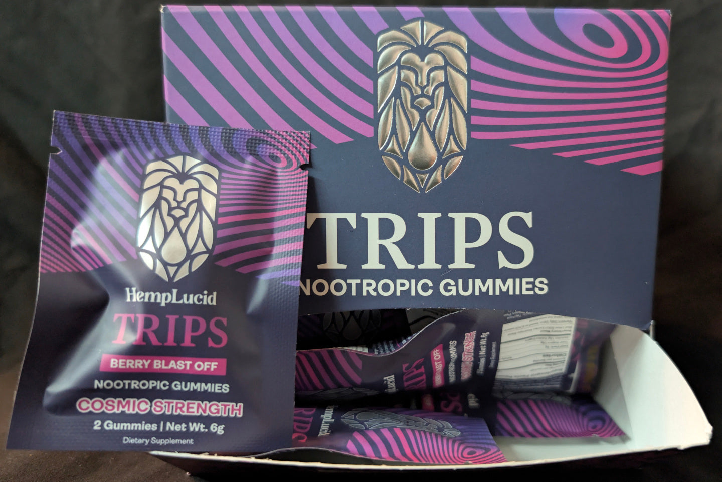 Trips Blue Lotus Nootropic Gummies - Berry Blast Off