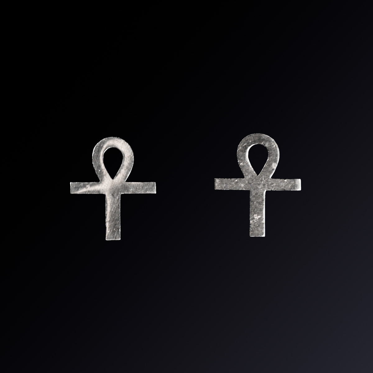 Ankh Earrings - Stainless Steel - Gold, Black, Silver