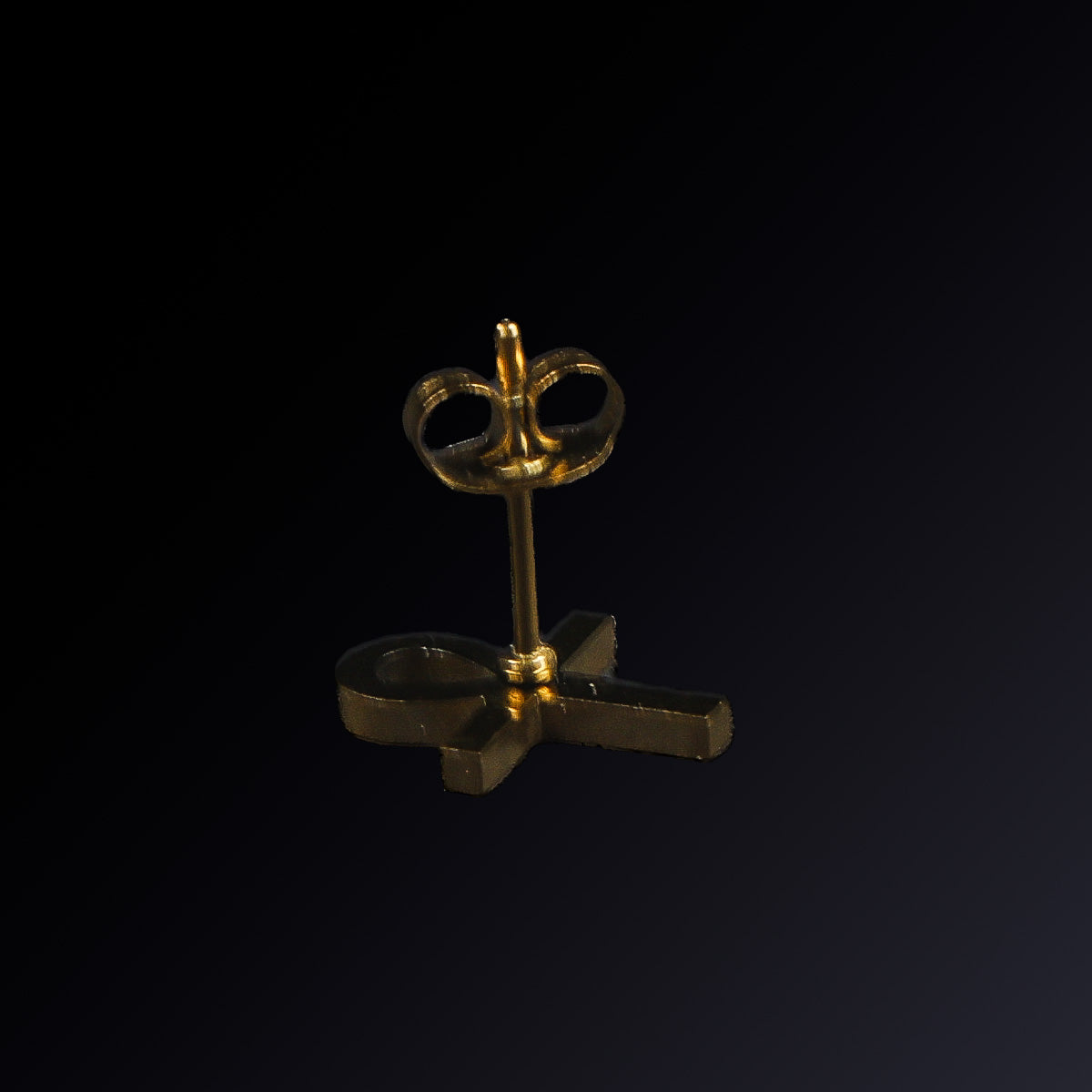 Ankh Earrings - Stainless Steel - Gold, Black, Silver