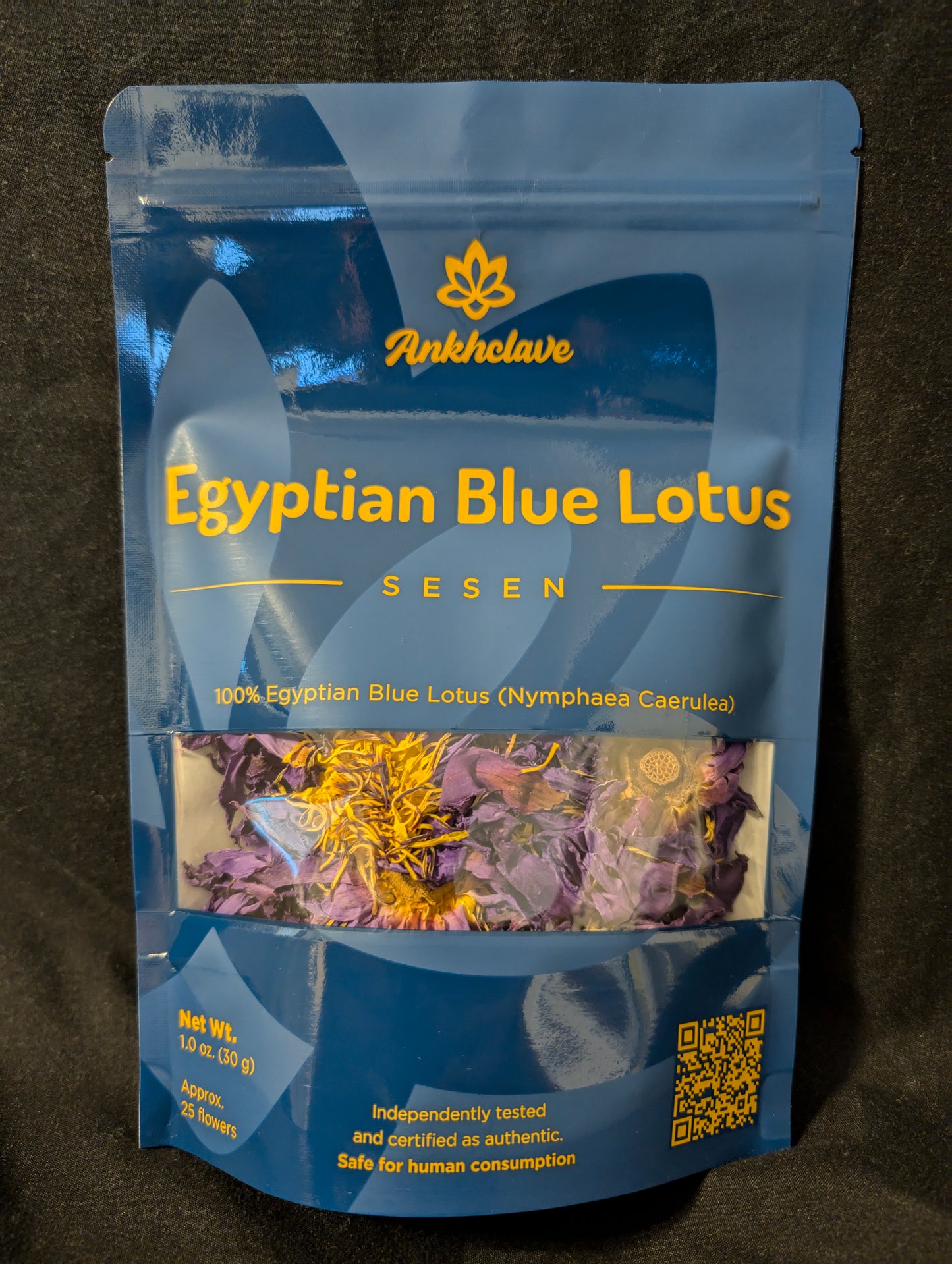 Sesen - Whole Egyptian Blue Lotus Flower