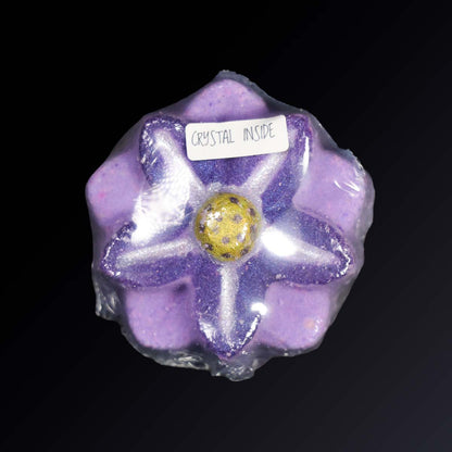 Egyptian Blue Lotus Infused Bath Bombs + Crystal