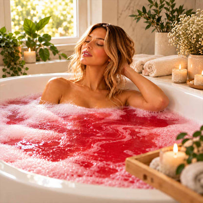 Egyptian Blue Lotus Infused Bath Bombs + Crystal