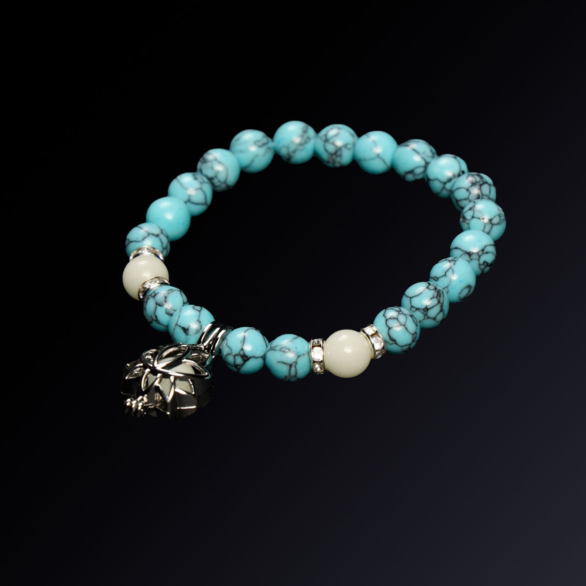 Blue Lotus Turquoise Glow Bracelet/Anklet