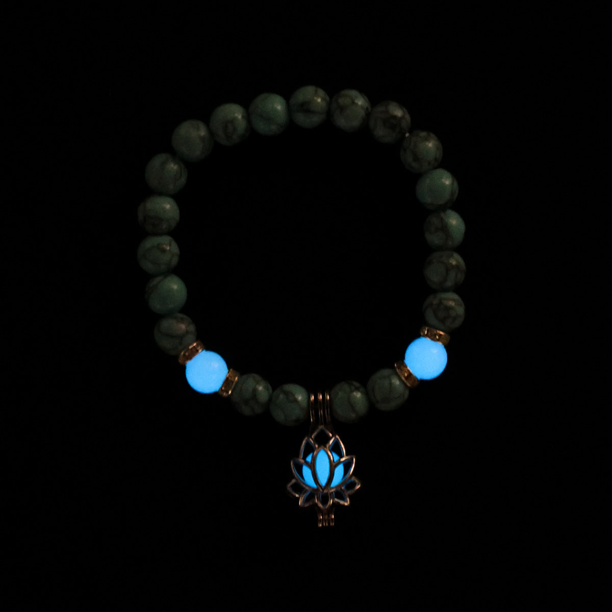 Blue Lotus Turquoise Glow Bracelet/Anklet