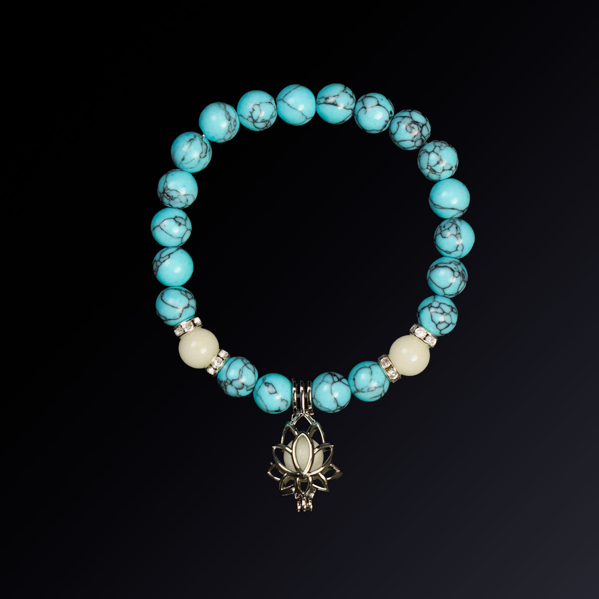 Blue Lotus Turquoise Glow Bracelet/Anklet