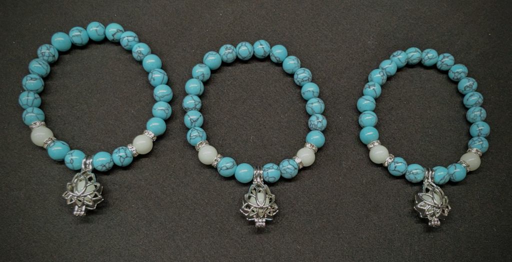 Blue Lotus Turquoise Glow Bracelet/Anklet