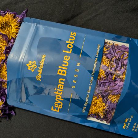 Sesen - Whole Egyptian Blue Lotus Flower