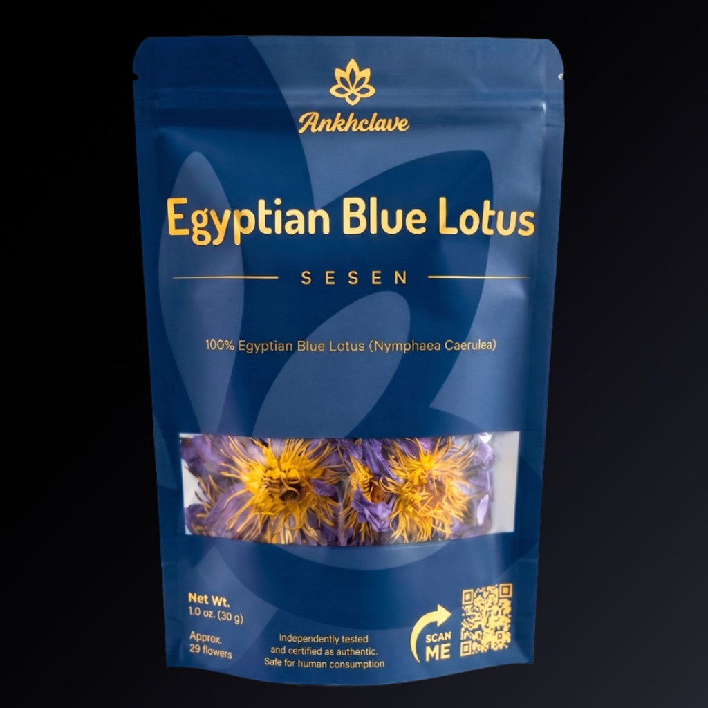 Sesen - Whole Egyptian Blue Lotus Flower