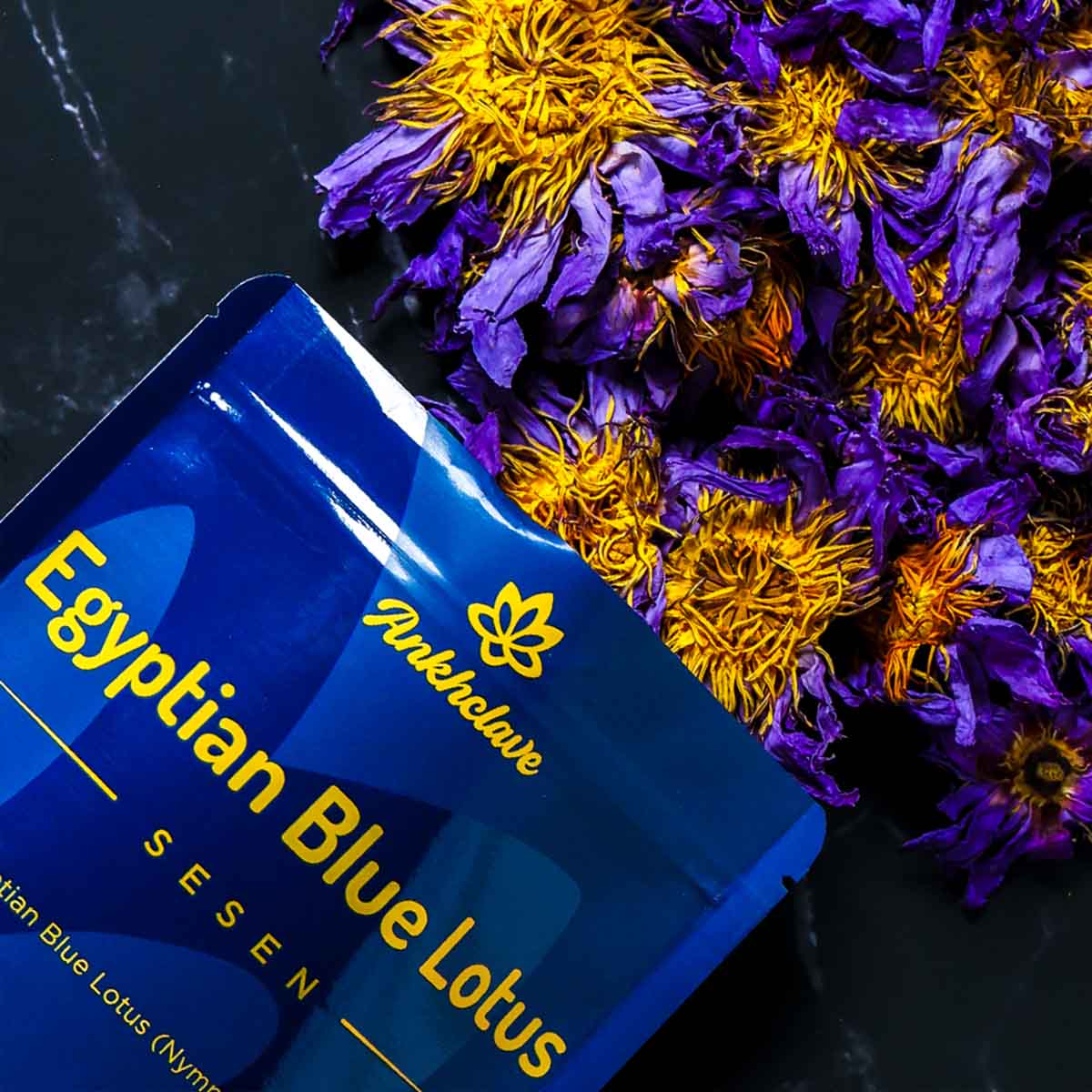 Sesen - Whole Egyptian Blue Lotus Flower - Image 3