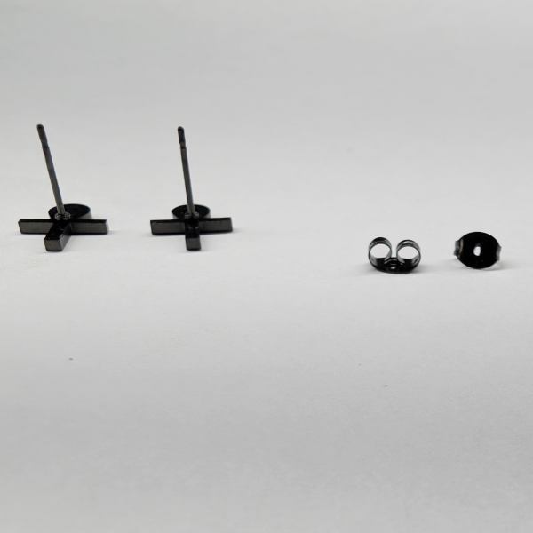 Ankh Earrings - Stainless Steel - Gold, Black, Silver